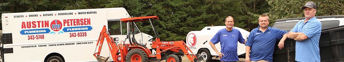 Some of Petersen Plumbing's sewer and drain heavy equipment.