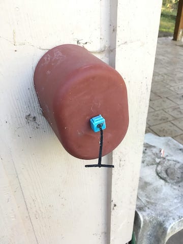 This faucet is now protected against all but the most extreme weather. This faucet is now protected against all but the most extreme weather.